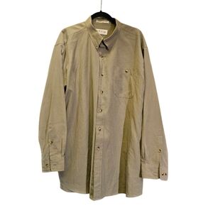 Orvis Men's Button-Down Shirt, Olive Green Check - Size XXL